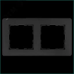 Рамка G-Flex 2-постовая, цвет Антрацит