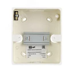 Корпус пластиковый навесной с прозрачной дверью 1 ряд 4 модуля IP41 ЩРН-П