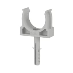 Держатель с защелкой и дюбелем д.25мм (200 шт/уп) ДКС 51325