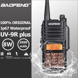 Портативная рация Baofeng UV-9R Plus 8 Ватт водозащищенная IP67
