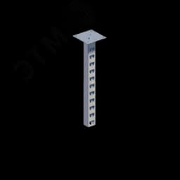 Стойка кабельная потолочная сдвоенная К1151П2ц УТ2,5 (s=2,0мм, s1=2,0мм)