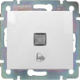VALENA Кнопка с подсветкой и символом Звонок белый 774215 LEGRAND