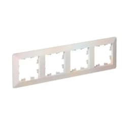 Рамка 4-м AtlasDesign Air жемчуж./дым. бел. SE ATN220404