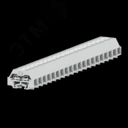 Клемма TB концевая 2-2 с бок. подключ. с защелк. ножками, сечение 1,5 мм. кв., светло-серая 240353 SUPU