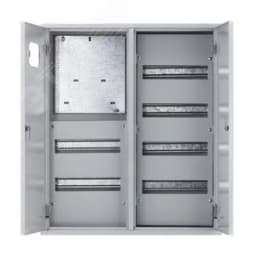 Корпус металлический учетный навесной 2-дверный 680х585х160 3-фазный 72 модуля IP31 ЩРУН-3/72