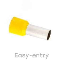 Наконечник штыревой втулочный изолированный НШвИ 25.0-16 (50шт) EKF