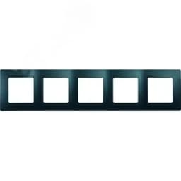ETIKA Рамка 5 постов антрацит