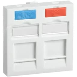 Вставка 45х45мм для 2 модулей Keystone Jack с маркером