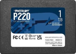 SSD диск объемом HDD 1 Тб P220 1Tb P220S1TB25 Patriot