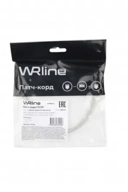 Патч-корд F/UTP WRline WR-PC-RJ45-FTP-5E-0.3-GY