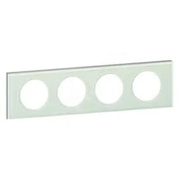 Рамка, четырехпостовая, смальта белая глина 069314 Legrand Euro