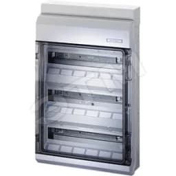 Щит распределительный навесной ЩРн-П-54 IP54 пластиковый с клеммой PE-N эластичные мембраны прозрачная дверь 54 модуля