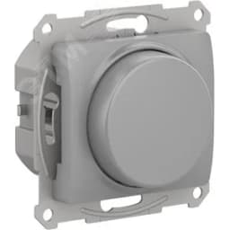 GLOSSA СВЕТОРЕГУЛЯТОР (диммер) поворотно-нажимной, 315Вт, механизм, АЛЮМИНИЙ Systeme Electric