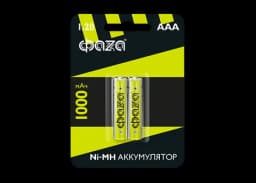 Аккумулятор AAA R03 1000mAh BL-2 ФАZА