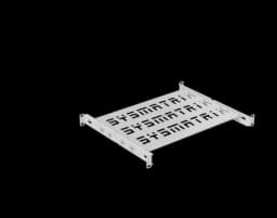 Полка универсальная SMART 19" перфорированная, 300 мм (регулировка) для шкафов, серый SYSMATRIX SH 3004.700