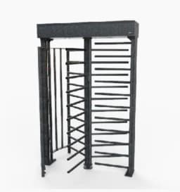 Электромеханический полноростовой турникет Cube С-10 (черный, антик серебро)2шт. считывателя Mifare