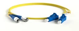 Патч-корд волоконно-оптический (шнур) Hyperline FC-D2-9-LC/UR-ST/UR-H-2M-LSZH-YL