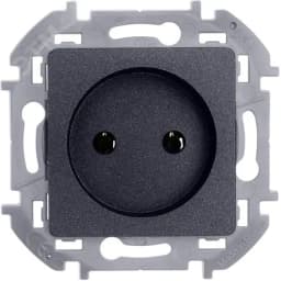 Розетка 2К 16 А 250 В~ INSPIRIA антрацит LEGRAND