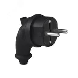 Вилка угловая c/з каучук 16А 250В IP44 (еврослот) 1241 Универсал