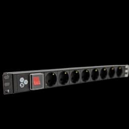 Блок розеток 19 PDU, 8 розеток, 10 A, гнездо под шнур SYSMATRIX PD 19.08SCH-IS-1.10