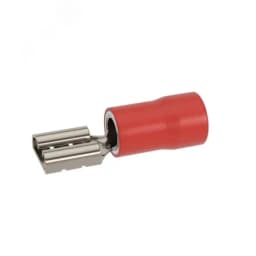 Наконечник-разъем плоский, розетка 2.8x0.8, изолированный фланец, для кабеля сечением до 1.5кв.мм