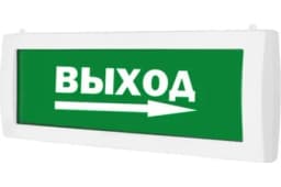 Табло Выход стрелка вправо Элтех-сервис М-12 (зелен. фон)
