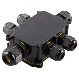 Коробка распределительная водонепроницаемая 6 выходов, с клеммой в комплекте, STEKKER