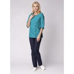 Костюм женский Вояж (ткань ТиСи), светло-бирюзовый/темно-синий, 44-46 170-176