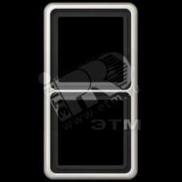 Рамка 2 поста универсальная платина