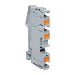 Клеммная колодка пружинная 6 Push-in 3 вывода серая EKF