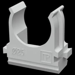 Держатель-клипса с защелкой D25 мм (100шт) (PR.02725)
