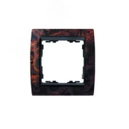 Рамка на 3 поста, S82, корень ореха - графит