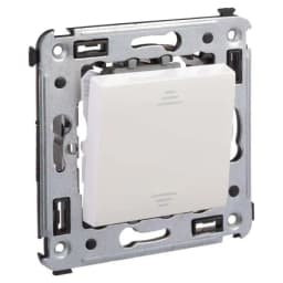 Переключатель 1-кл. 2мод. СП Avanti «Белое облако» 16А IP20 бел. DKC 4400113