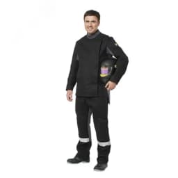 Костюм сварщика Болид, цв. черный-серый летний, р. 96-100/182-188