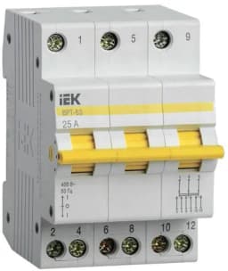 Выключатель-разъединитель трехпозиционный 3п ВРТ-63 25А KARAT IEK MPR10-3-025