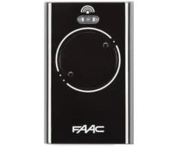 Брелок-передатчик XT2 433 SLH LR 433 МГц 2-канальный SLH код, функция MASTER-SLAVE, черного цвета 7870071 FAAC