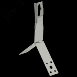 Держатель проводника круглого 6-8мм для конька h=80мм нержавеющая сталь IEK