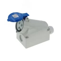 Розетка настенная 32A/230V/1P+N+E/IP44