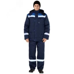 Костюм мужской утепленный Тимбер РФ с бр. цв. синий-василек, р. 128-132/170-176