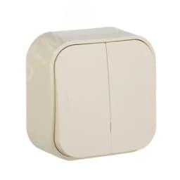 Переключатель 2 направления 2 клавиши слоновая кость