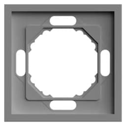 Рамка STEKKER PFR00500110 1местная серия Эмили платиновосерый soft touch 49962