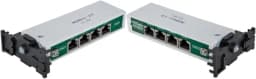 Устройство защиты линий Ethernet 10/100/1000M + PoE, 4 порта. EveryPro 4-Cat5P, патч-корд 4 шт. NSGate NSBon-15