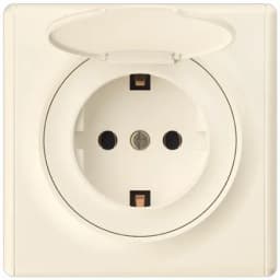 Розетка 1-м СП Florence 16А IP20 с заземл. с крышкой винтов. клеммы механизм беж. (1E10501301) OneKeyElectro 2172791