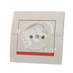 DERIY Розетка без заземления ПБТ белый