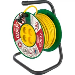 Удлинитель на катушке 4х30м без заземл. 16А IP20 3.5кВт Союз 481S-3303