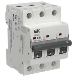 ARMAT Автоматический выключатель без теплового расцепителя M10N-MA 3P C 6А IEK