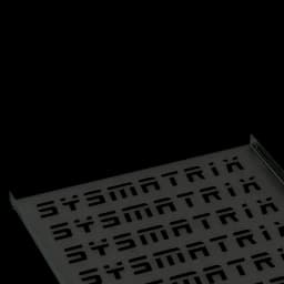 Полка 19" стационарная перфорированная 750мм для шкафов 1000мм, черный (RAL 9004) SYSMATRIX SH 9102.900