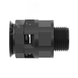 Муфта труба-коробка DN 17мм М20х1.5 полиамид черная