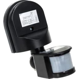 Детектор движения ДД 008 1100Вт угол обз. 180град. дальн. 12м IP44 черн. IEK LDD10-008-1100-002