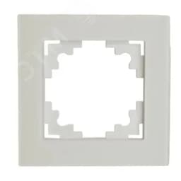 Рамка 1-местная, стекло, серия Катрин, GFR00-7001-01M, белый матовый